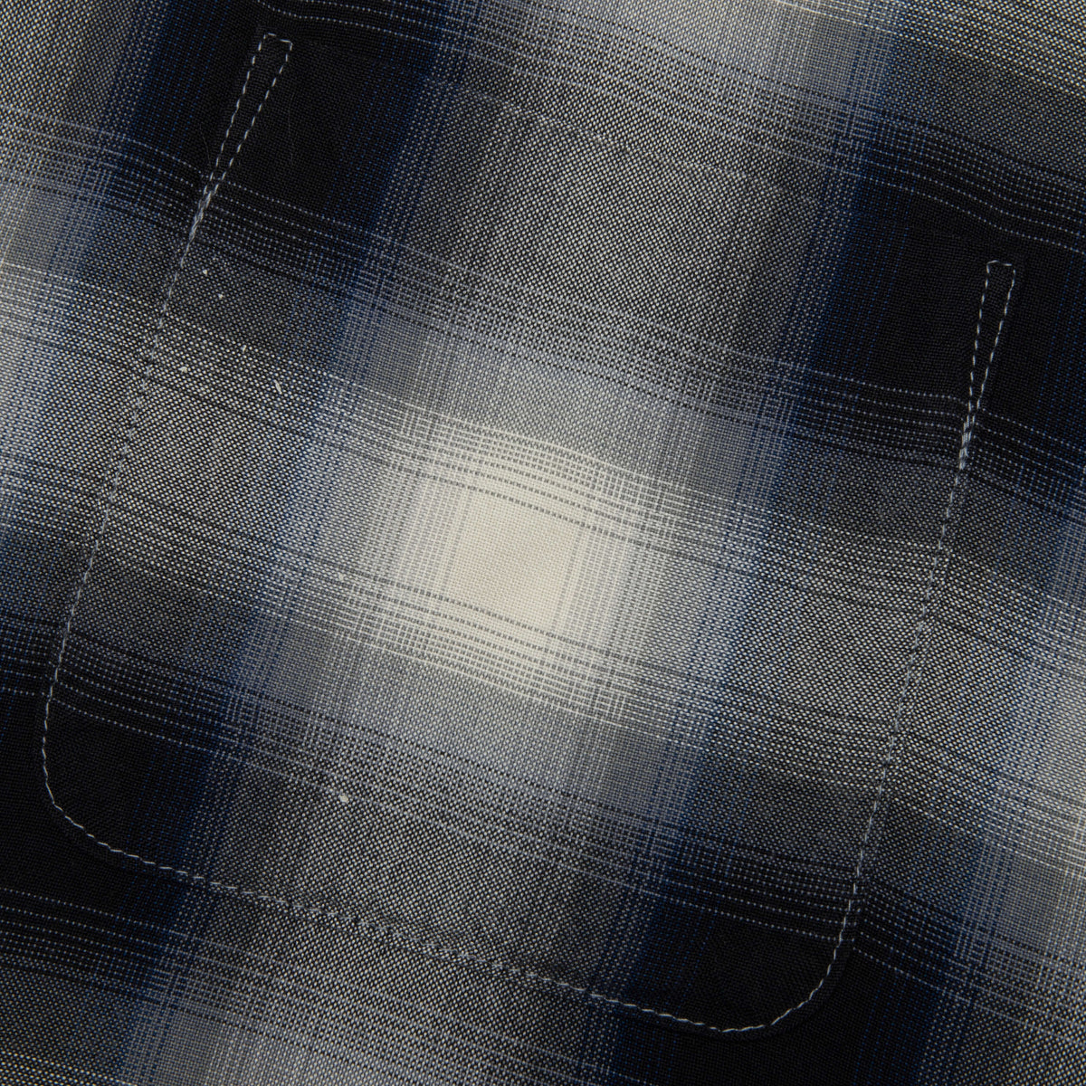Saint Michael x Lastman Mx6 Checkered L/S Buttonup Shirt - Navy