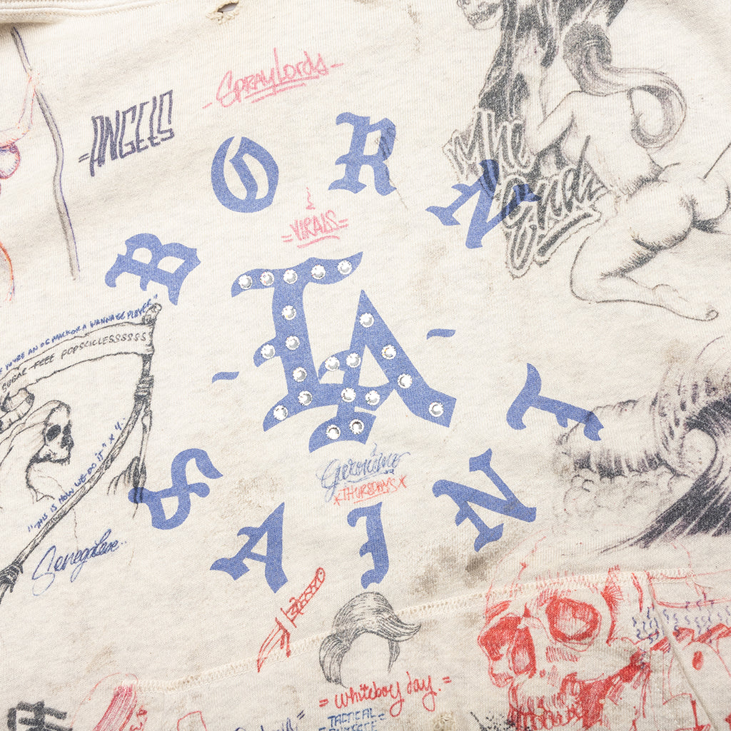 Saint Michael x Born X Raised LA Hoodie - Grey