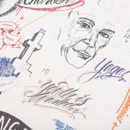 Saint Michael x Born X Raised LA L/S Tee - White