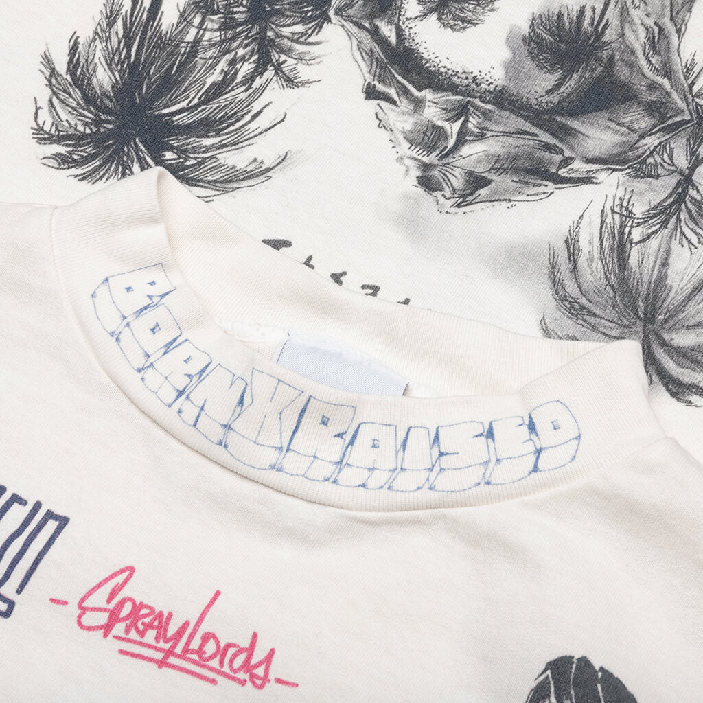 Saint Michael x Born X Raised LA L/S Tee - White