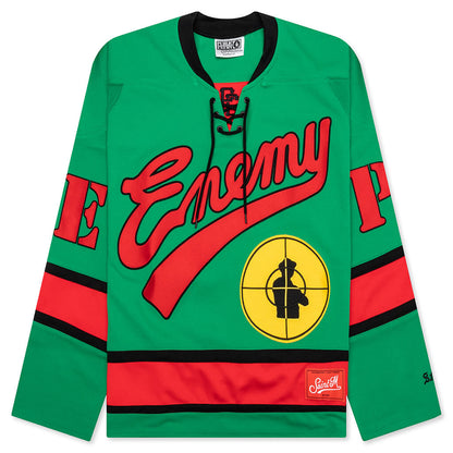 Saint Michael x Public Enemy Saint Enemy Game Shirt - Green
