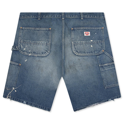 Double Knee Shorts - Blue