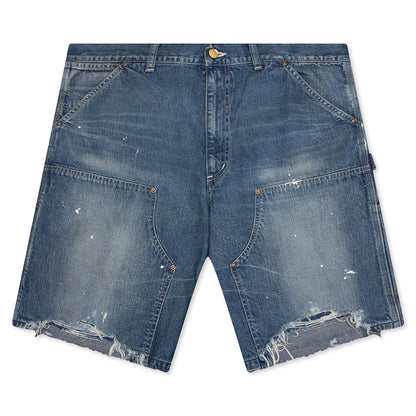 Double Knee Shorts - Blue