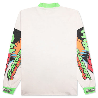Saint Racing L/S Tee - White