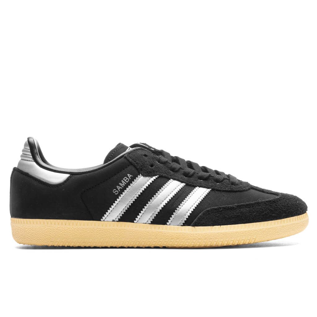 Women's Samba OG - Core Black/Matte Silver/Almost Yellow