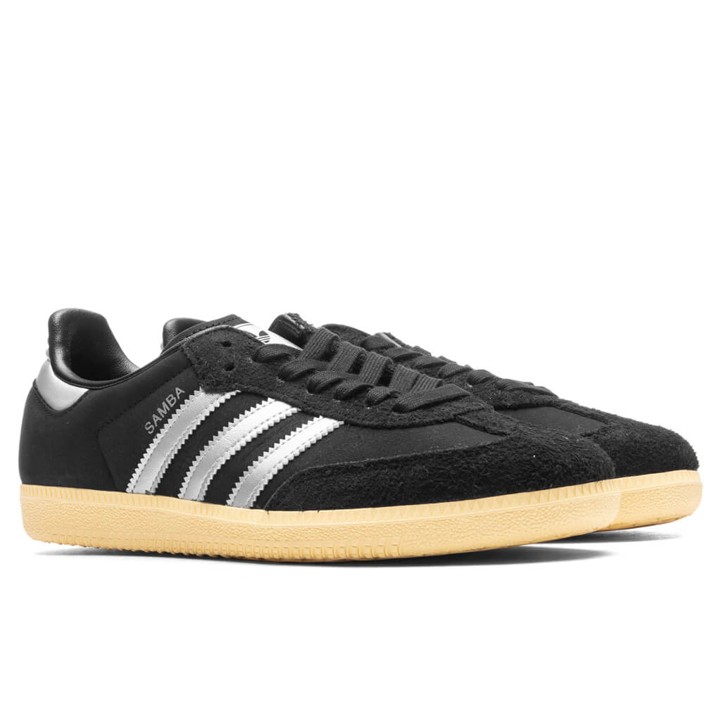 Women's Samba OG - Core Black/Matte Silver/Almost Yellow