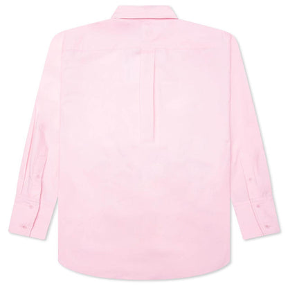 Satin Insert Shirt - Rose Pink