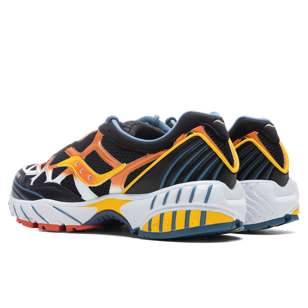 Grid Web - Black/Orange/Yellow