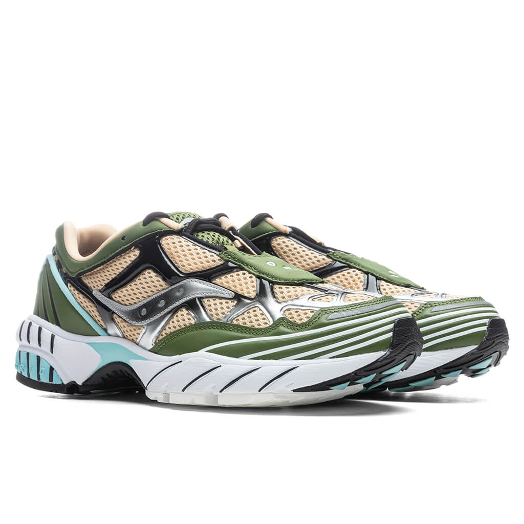 Grid Web - Pesto/Black/Blue