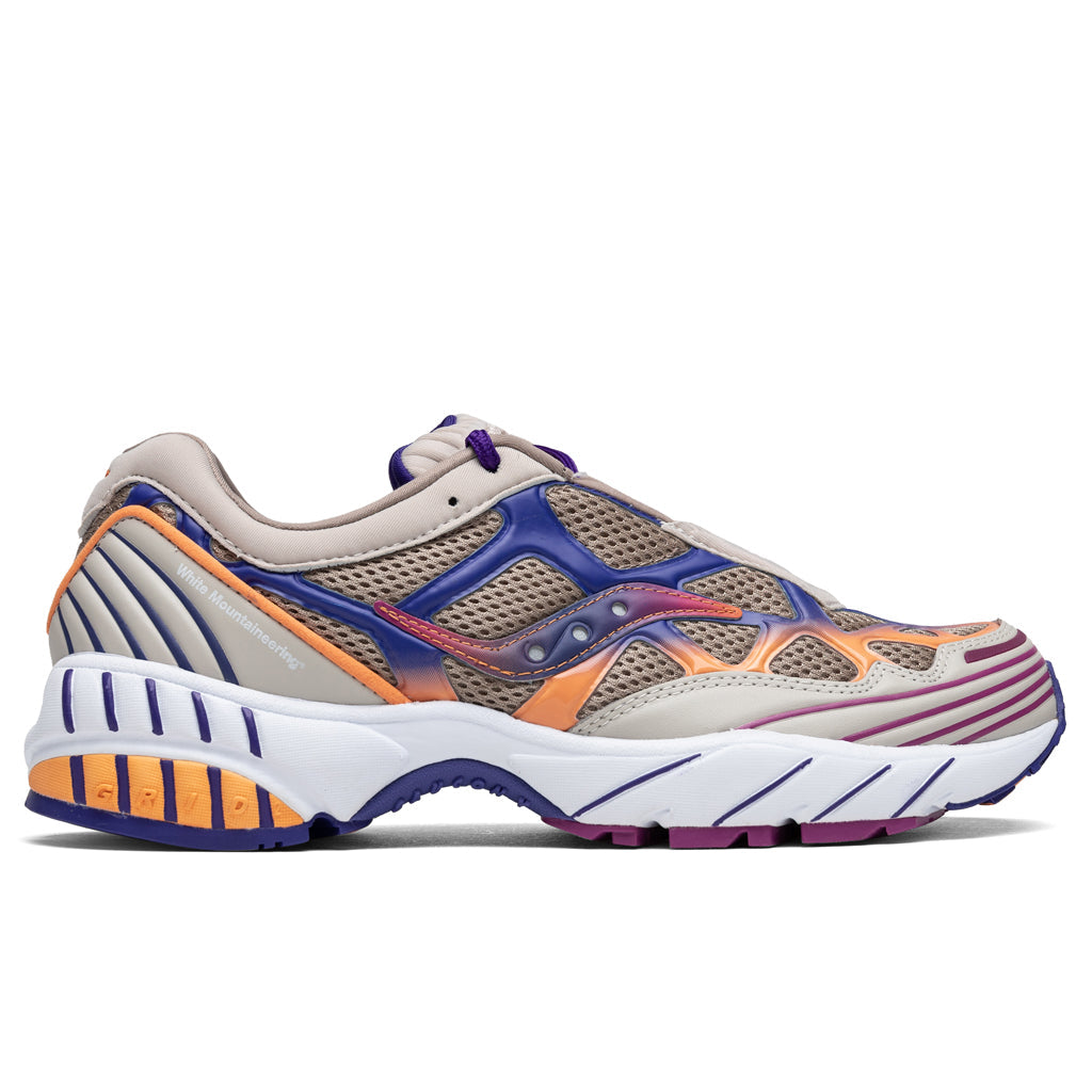 Saucony x White Mountaineering Grid Web - Tan/Orange/Purple