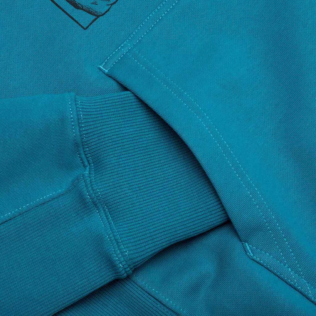 Scribble Logo Hoodie - River