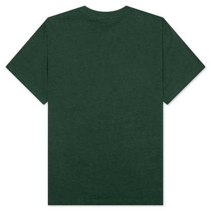 Script Tee - Dark Green