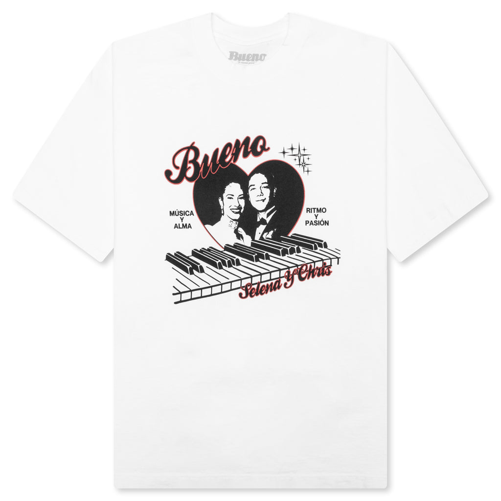 Selena y Chris S/S Tee - White
