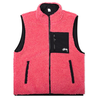 Sherpa Reversible Vest - Pink