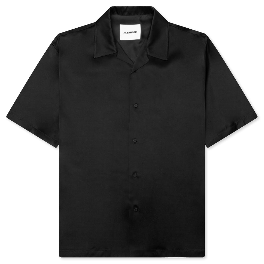 Viscose and Silk Twill Shirt - Black