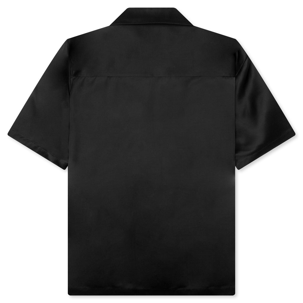 Viscose and Silk Twill Shirt - Black