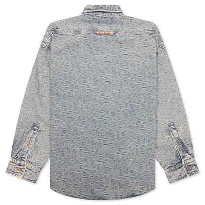 Monogram Shirt - Blue/Beige