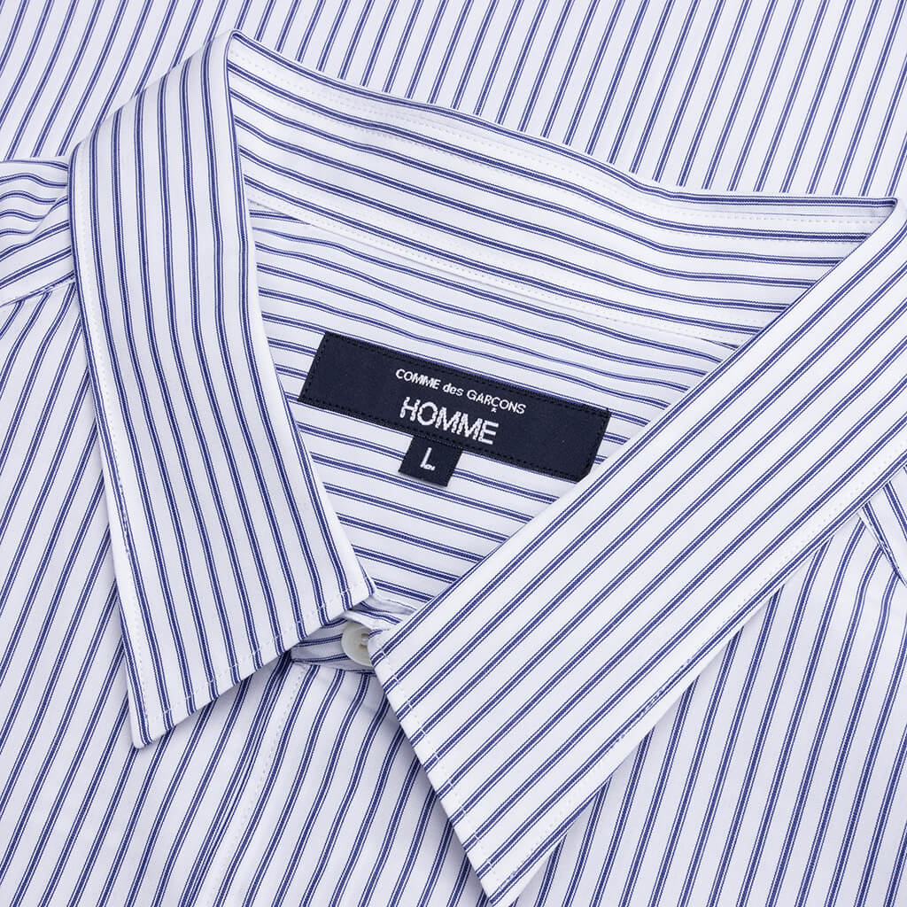 Short Sleeve Logo Shirt - Blue/White