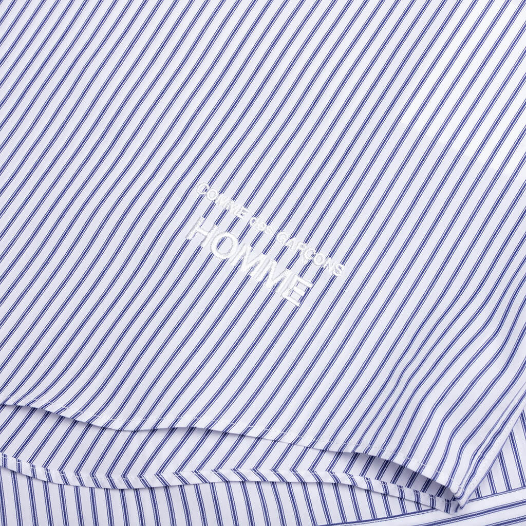 Short Sleeve Logo Shirt - Blue/White