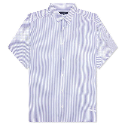 Short Sleeve Logo Shirt - Blue/White