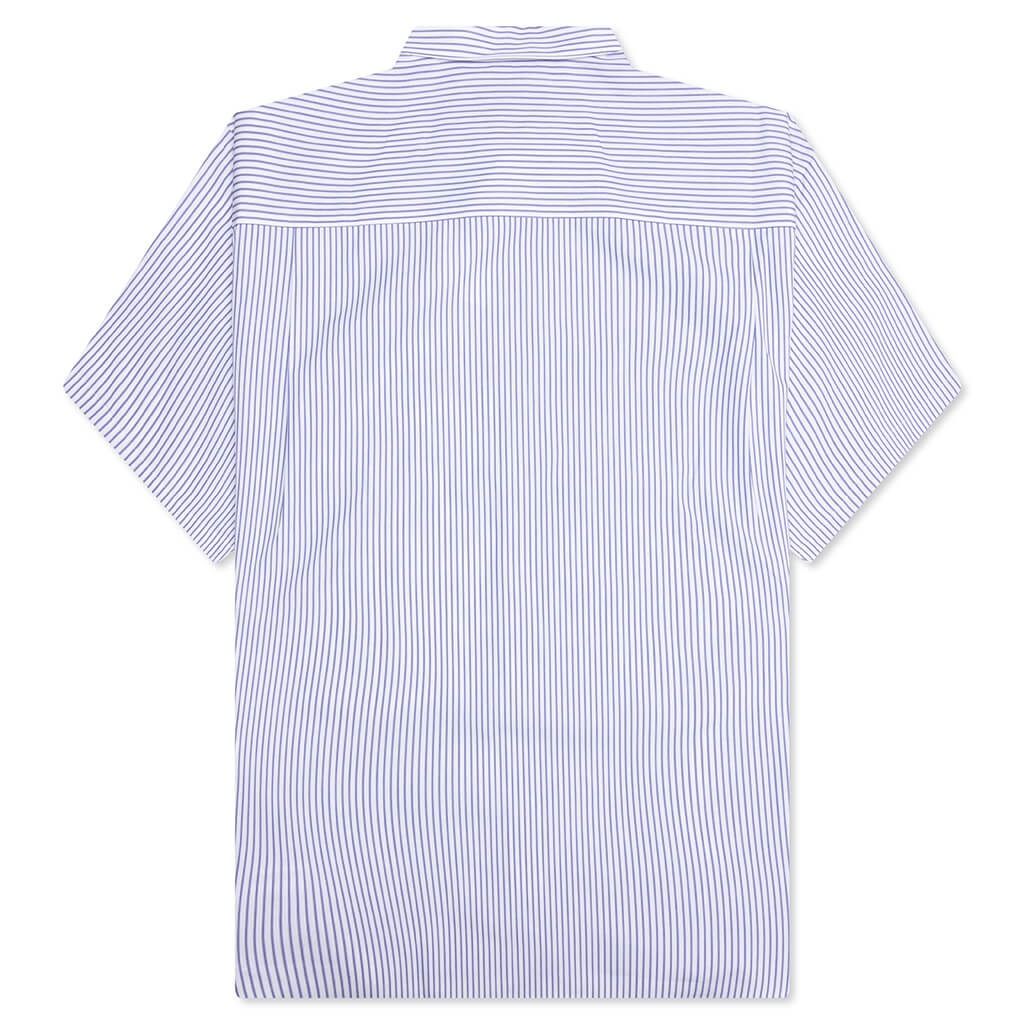 Short Sleeve Logo Shirt - Blue/White