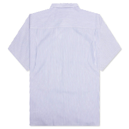 Short Sleeve Logo Shirt - Blue/White