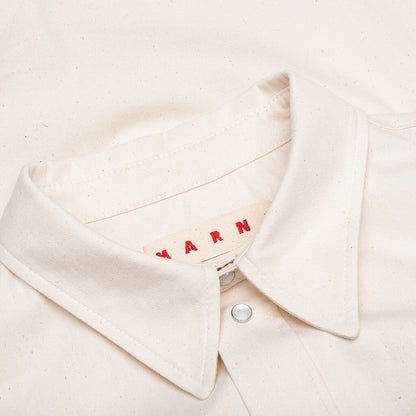 Cream Denim Shirt with Trunakaroo Plaque - Bone