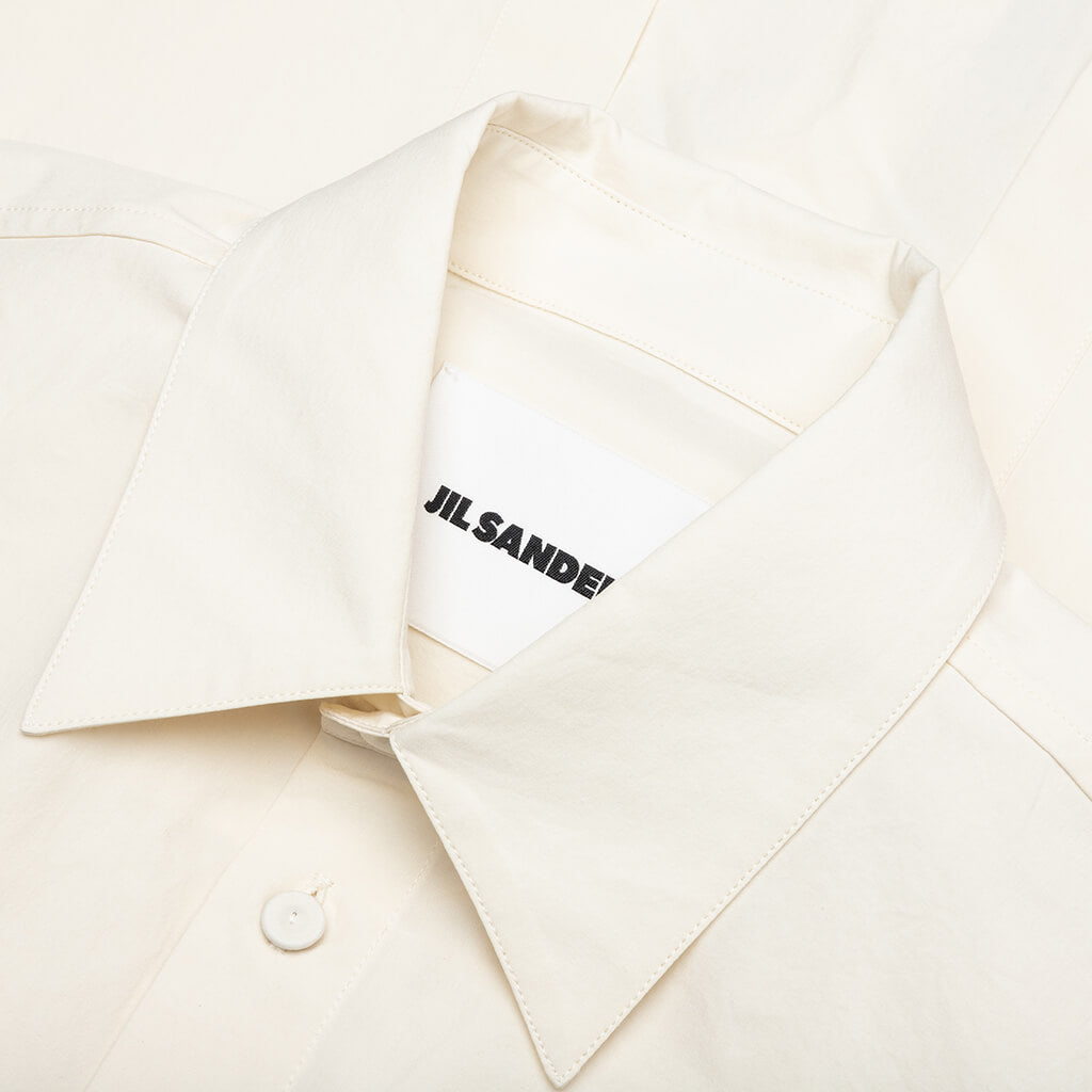 Layered Jewel Detail Shirt - Coconut
