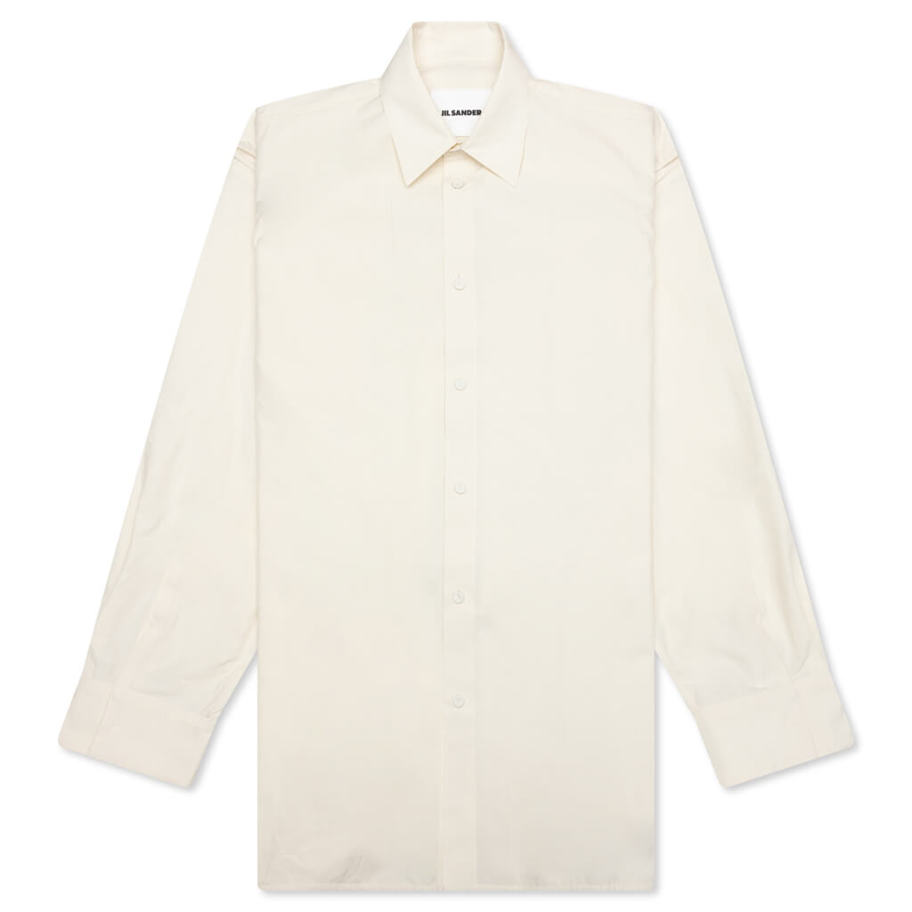 Layered Jewel Detail Shirt - Coconut