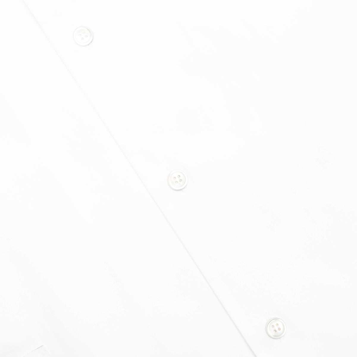 Poplin Bowling Shirt with Mended Patch - Lily White