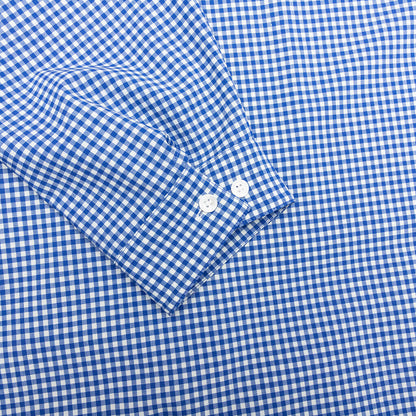 Checked Wool Shirt - Blue/White