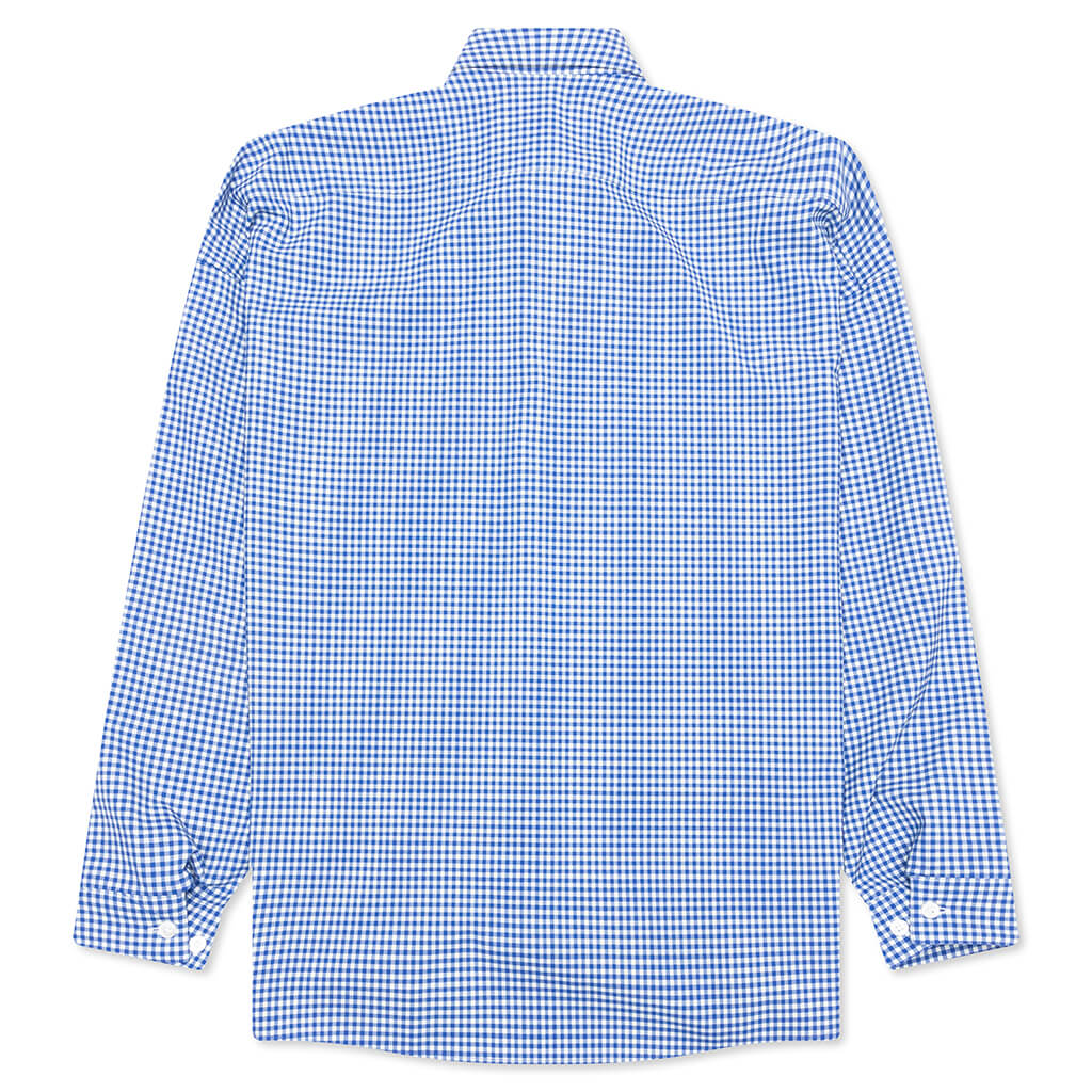 Checked Wool Shirt - Blue/White