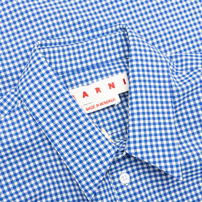Checked Wool Shirt - Blue/White