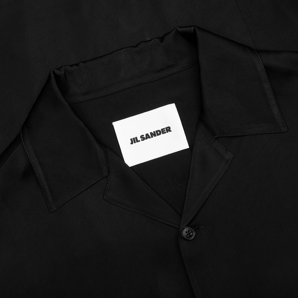 Fluid Viscose Shirt - Black