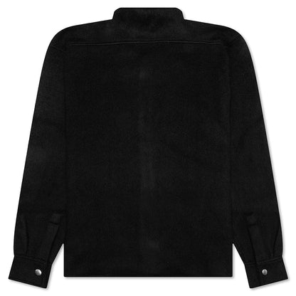 Mohair Overshirt Shirt - Black