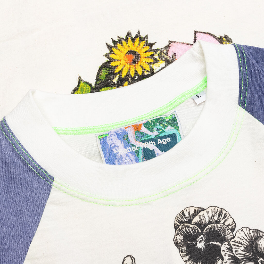 Shit Fuck Raglan Tee Shirt - Multi