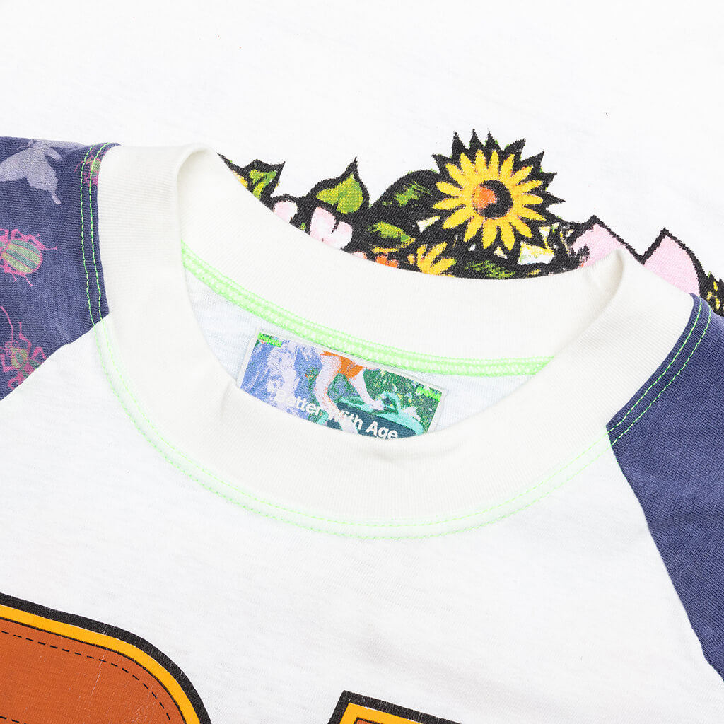 Shit Fuck Raglan Tee Shirt - Multi