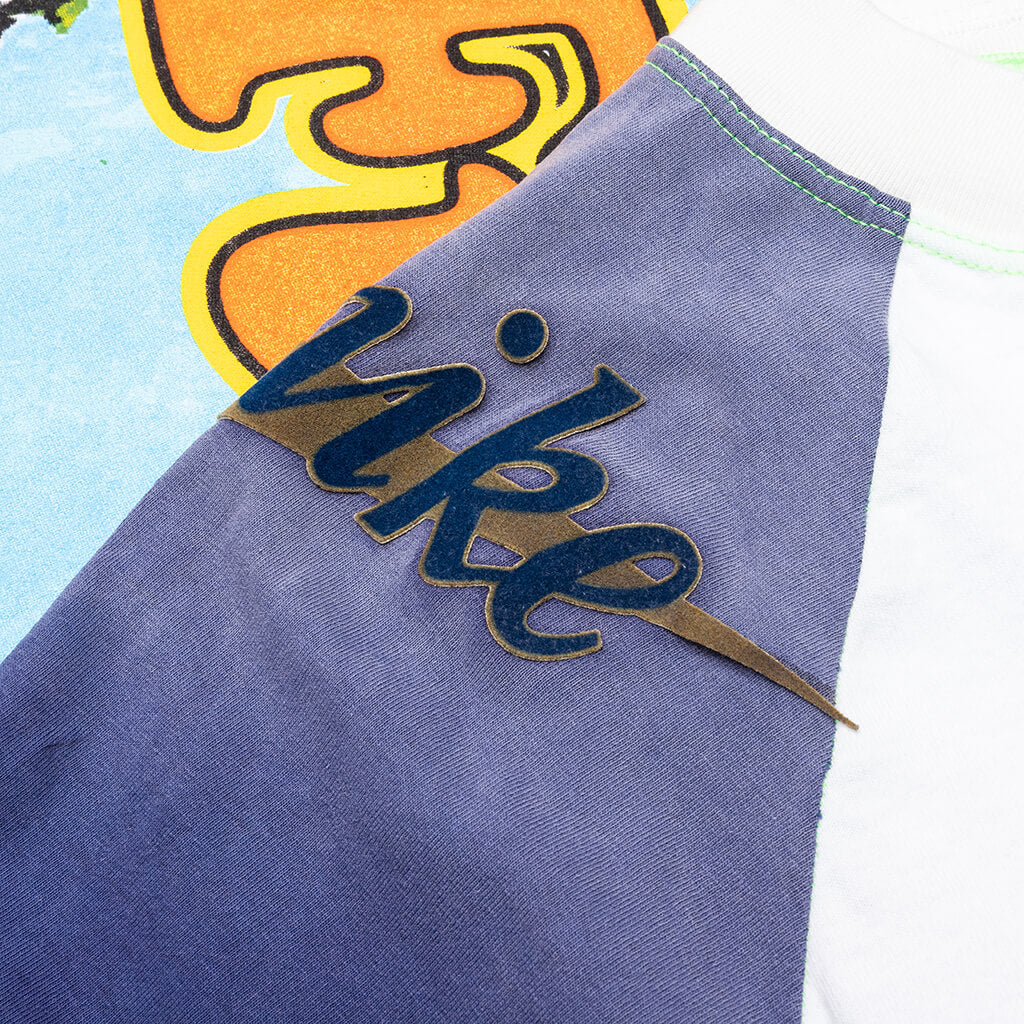 Shit Fuck Raglan Tee Shirt - Multi