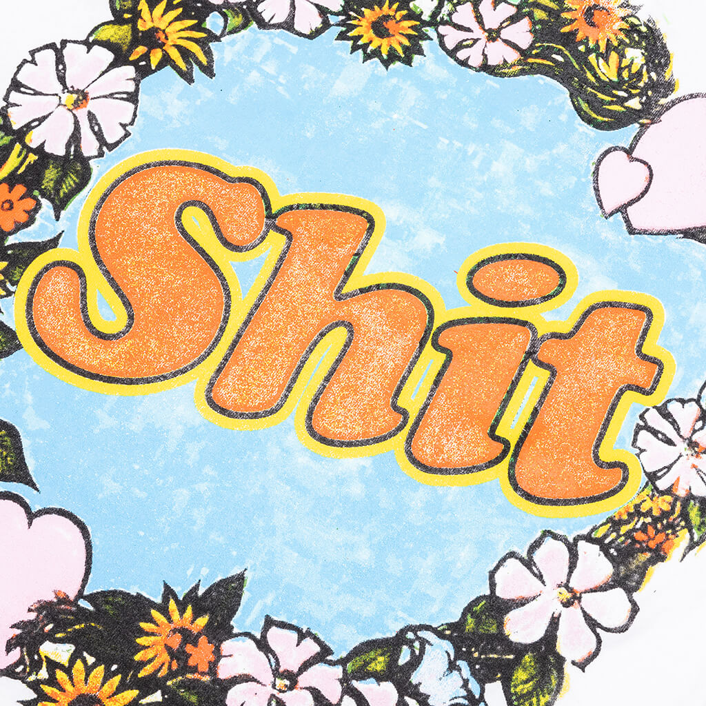 Shit Fuck Raglan Tee Shirt - Multi
