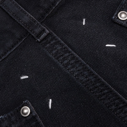 Stud Denim Shorts - Black