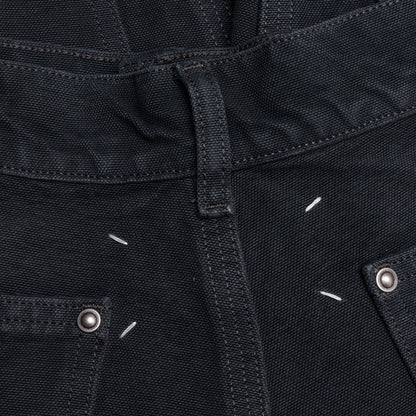 Stud Denim Shorts - Grey