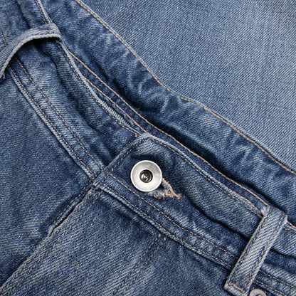 Stud Denim Shorts - Light Blue