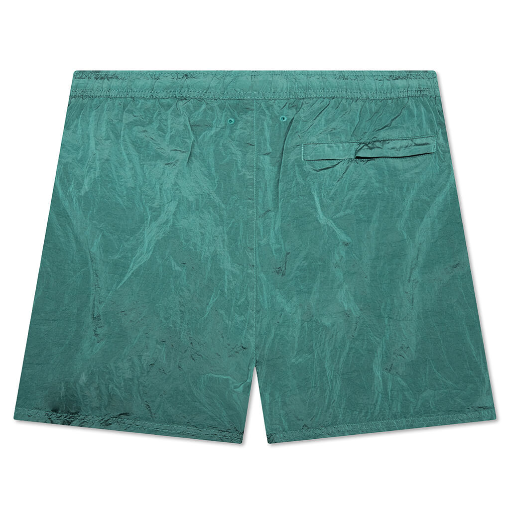 Nylon Metal Shorts - Turquoise