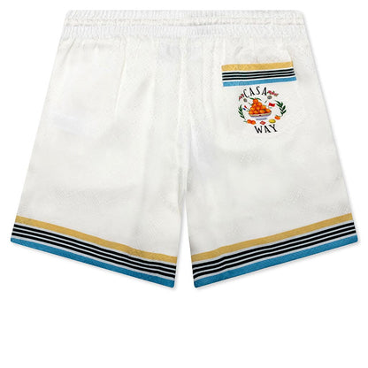 Silk Shorts With Drawstrings - Casa Way