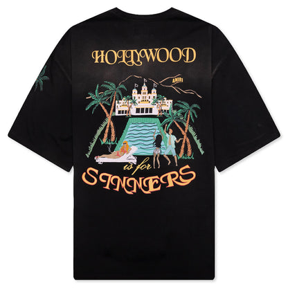 Sinners Oversized Tee - Black