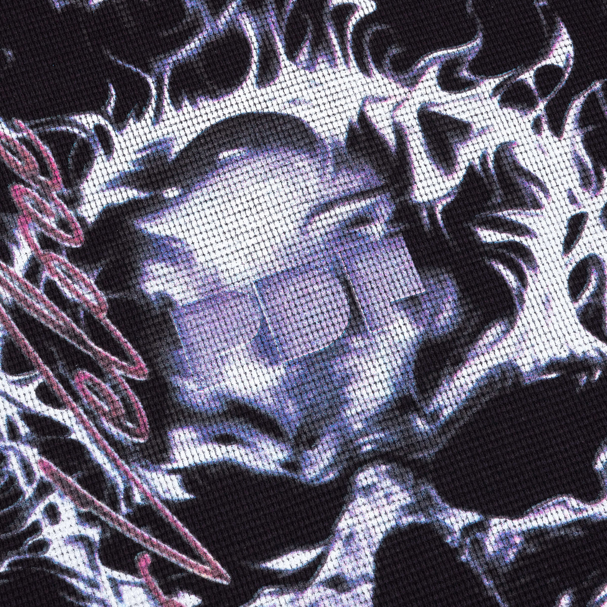 Skull L/S Tee - Black/Silver