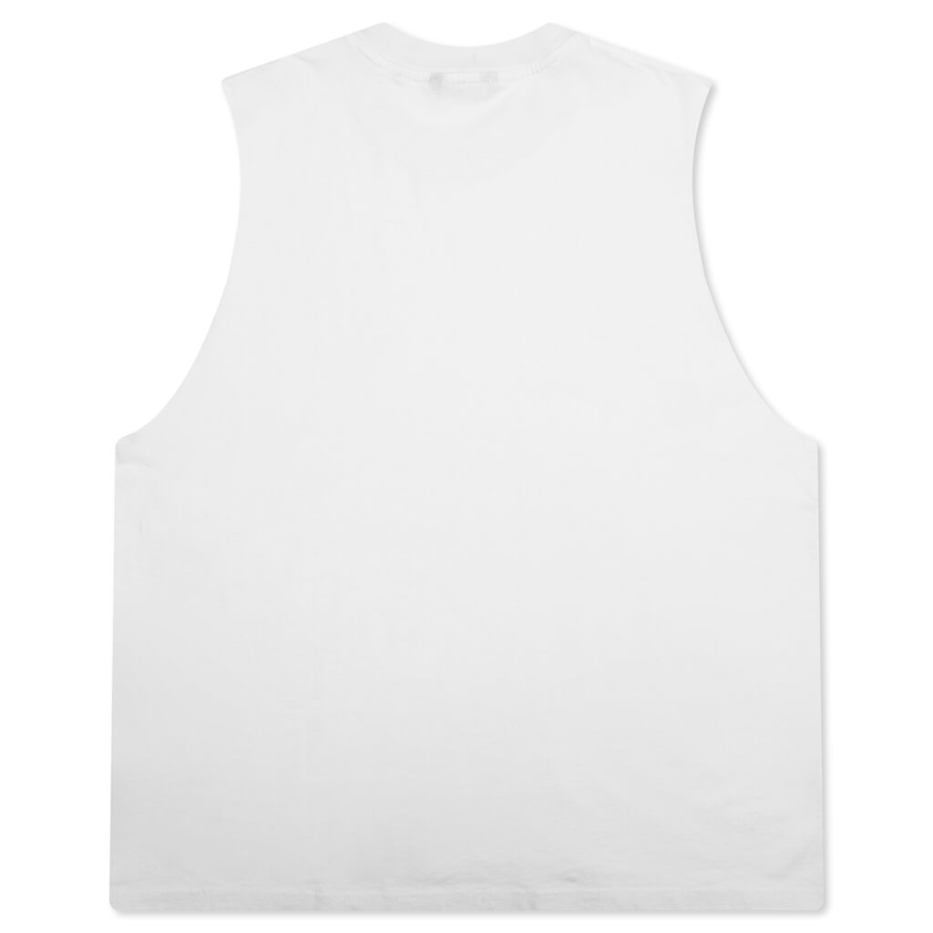 The Dean Sleeveless Tee - White