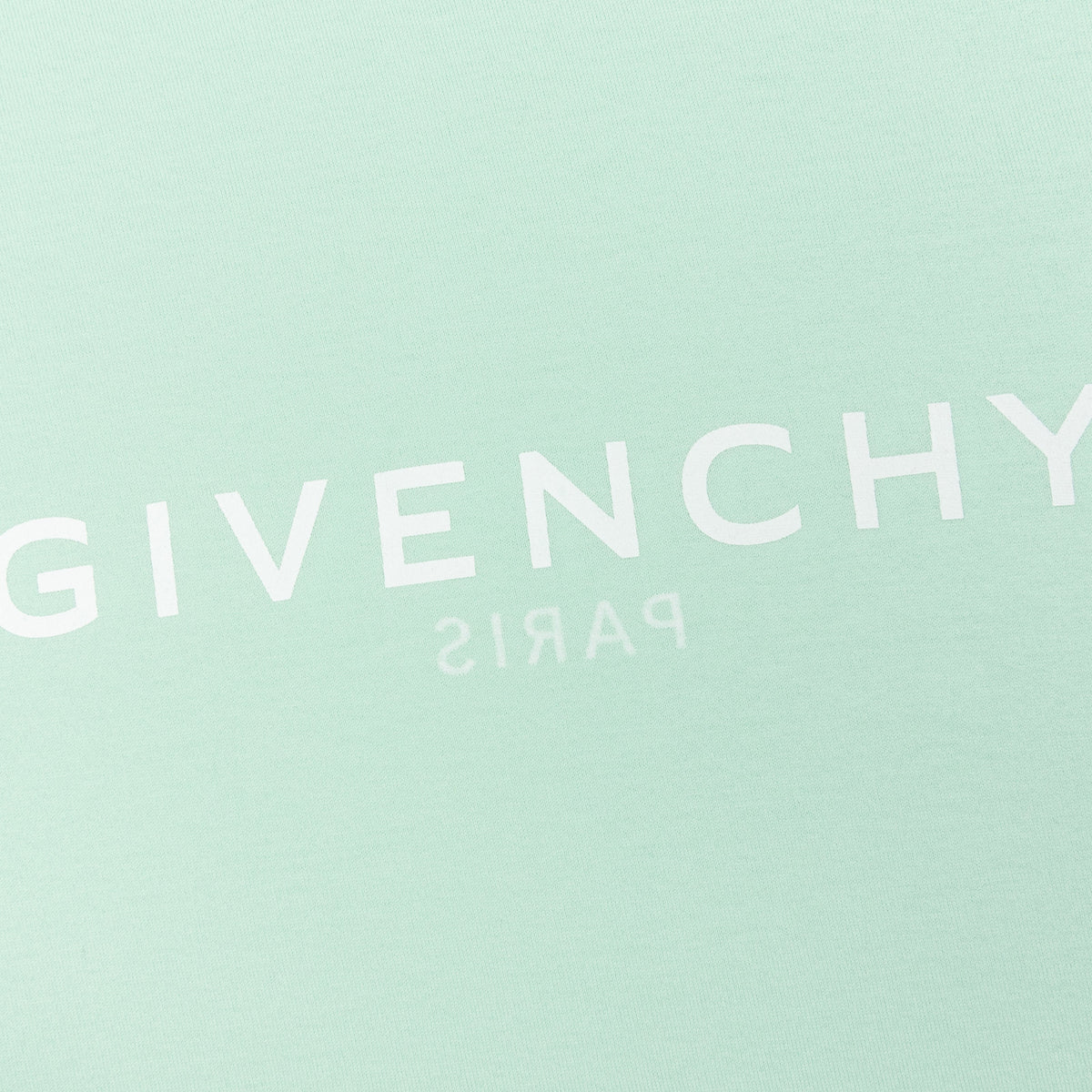 Slim Fit Reverse Print T-Shirt - Aqua Green