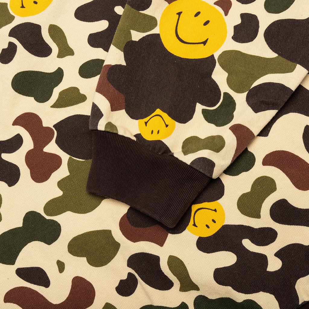 Smiley Camo Zip Jacket - Woodland