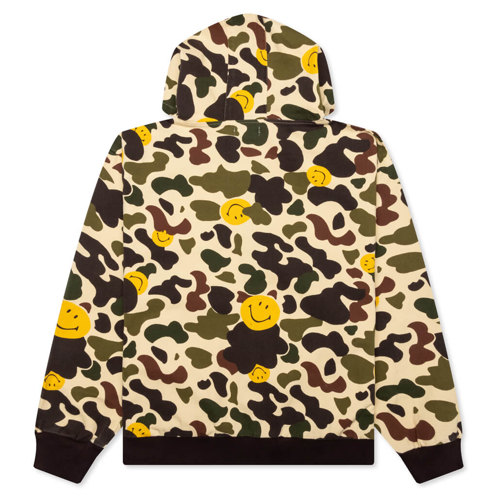 Smiley Camo Zip Jacket - Woodland